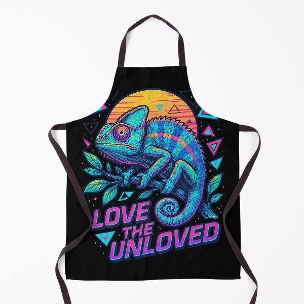 Item preview, Love The Unloved Chameleon Lizard Retro Vaporwave designed and sold by TomFrontierArt.