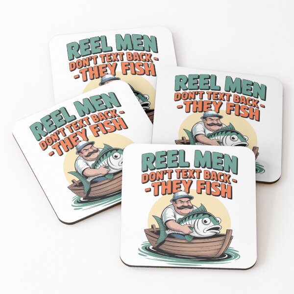 Item preview, Reel Men Don’t Text Back – Funny Fishing T-Shirt for Men designed and sold by gesund-ecke-art.
