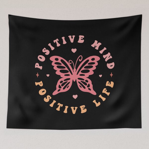 Item preview, Positive Mind Positive Life – Motivational Wellness Quote designed and sold by artcultreone.