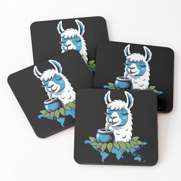 Item preview, Yerba Mate Tea Drinking Llama Alpaca designed and sold by MooonTees.