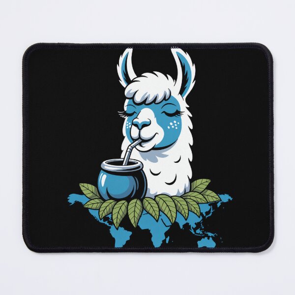 Item preview, Yerba Mate Tea Drinking Llama Alpaca designed and sold by MooonTees.