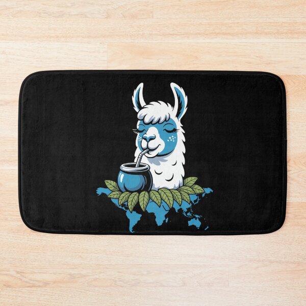 Item preview, Yerba Mate Tea Drinking Llama Alpaca designed and sold by MooonTees.