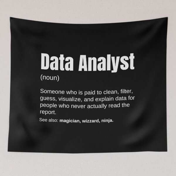 Item preview, Data Analyst And Data Scientist Funny Work Definition designed and sold by CuteLovelyDesigns.