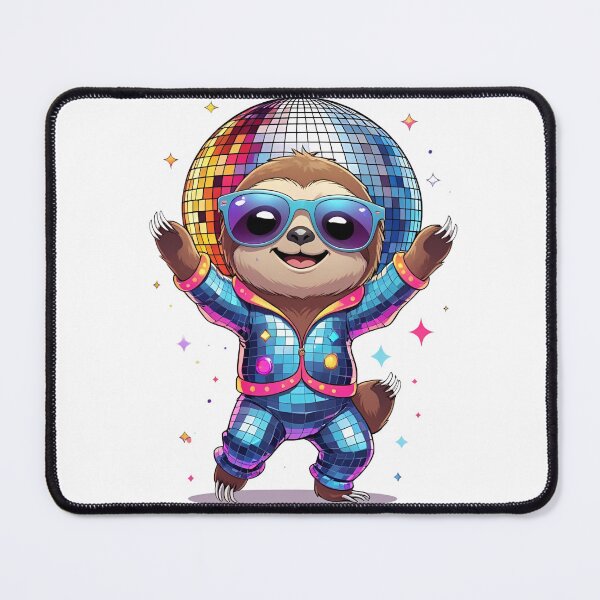 Item preview, Disco Sloth – Groove Mode: Activated designed and sold by Pixel--Threads.