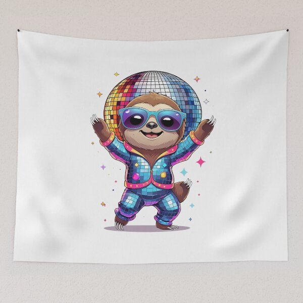 Item preview, Disco Sloth – Groove Mode: Activated designed and sold by Pixel--Threads.