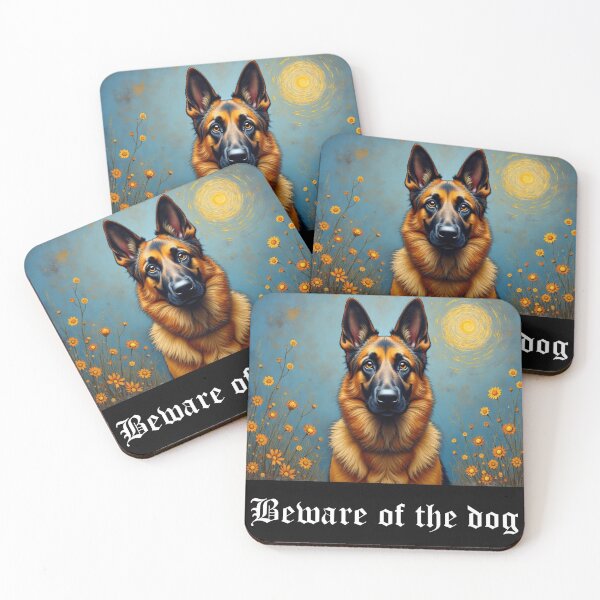 Item preview, Beware of the dog, German Shepherd designed and sold by barbastyle.