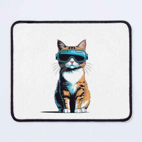 Item preview, Future Cat – VR Headset Illustration designed and sold by BestZoneStore.