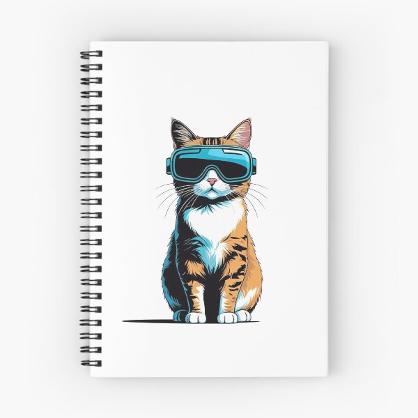 Item preview, Future Cat – VR Headset Illustration designed and sold by BestZoneStore.