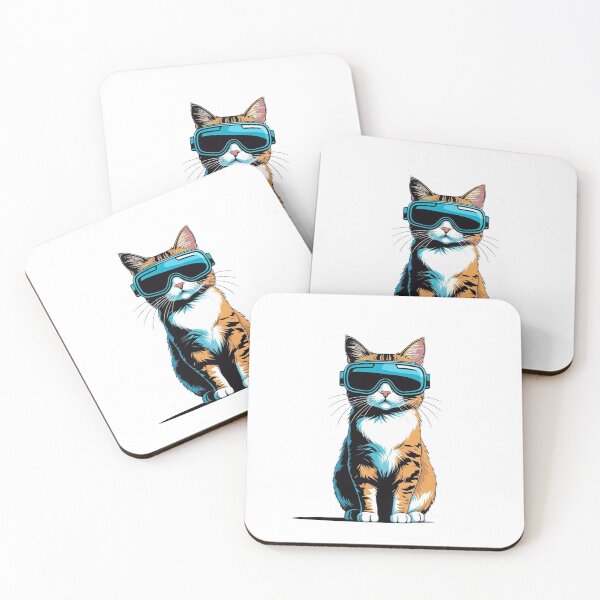 Item preview, Future Cat – VR Headset Illustration designed and sold by BestZoneStore.