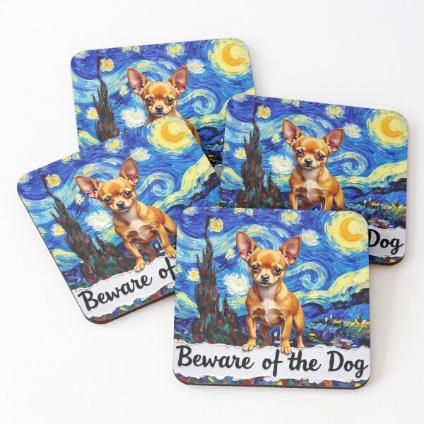 Item preview, Beware of the dog, Chihuahua Van Gogh designed and sold by barbastyle.