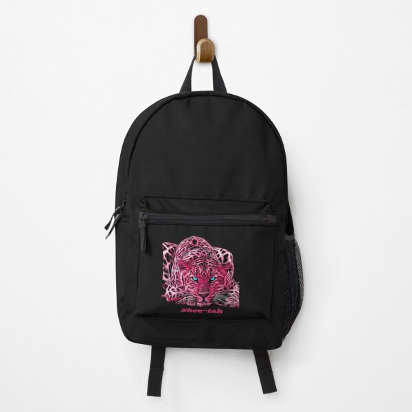 Item preview, Neon Pink Cheetah Art – Fierce Blue-Eyed Wildcat Design "Shee-tah" designed and sold by ddproducts.