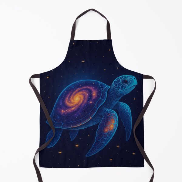 Item preview, Cosmic Turtle with Galaxy Shell – Floating Through the Stars designed and sold by Domci.