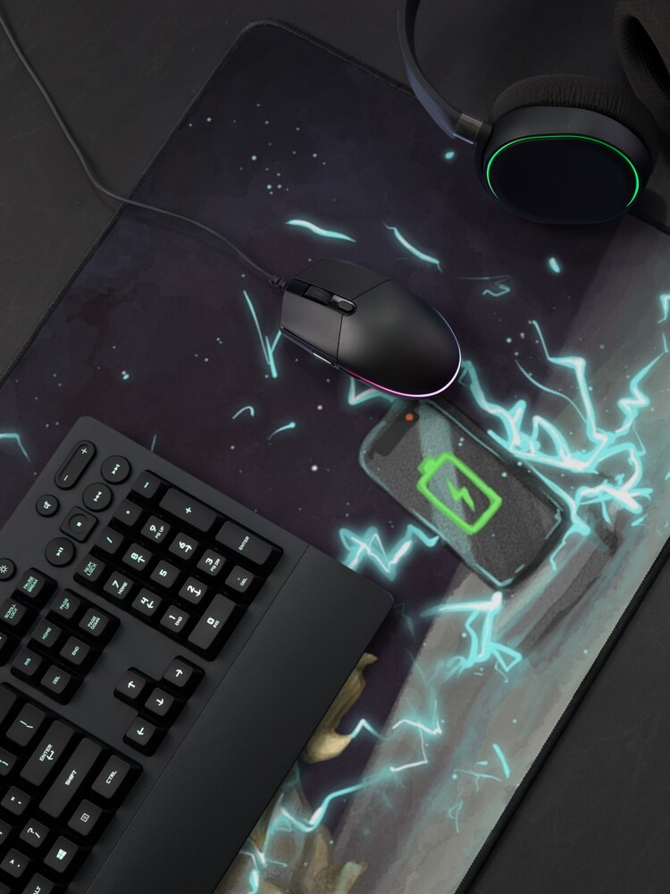 Thumbnail 4 of 5, Mouse Pad, Smol Rey Dau designed and sold by dashase.