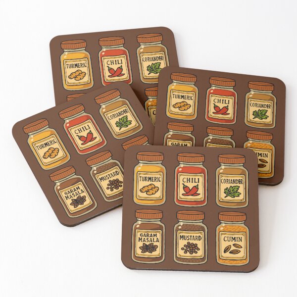 Item preview, Indian Spices Jars pack designed and sold by GiaficDesigns.