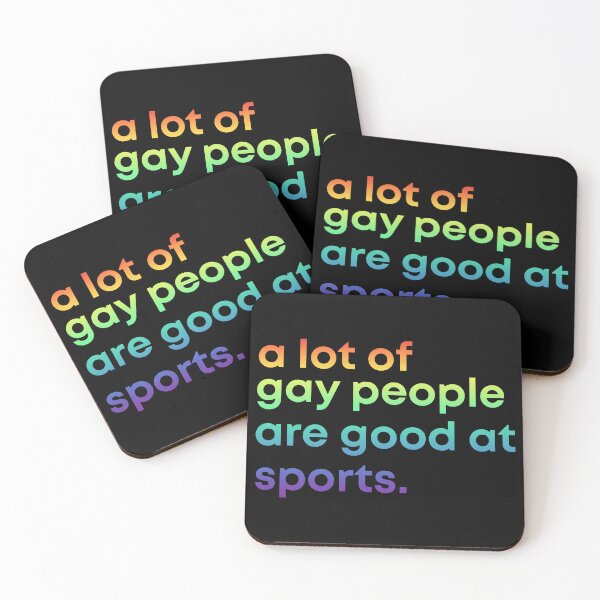 Item preview, A lot of gay people are good at sports designed and sold by Angry Swan Designs.