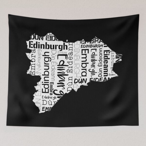 Item preview, Edinburgh City Map With Text designed and sold by MacPean.