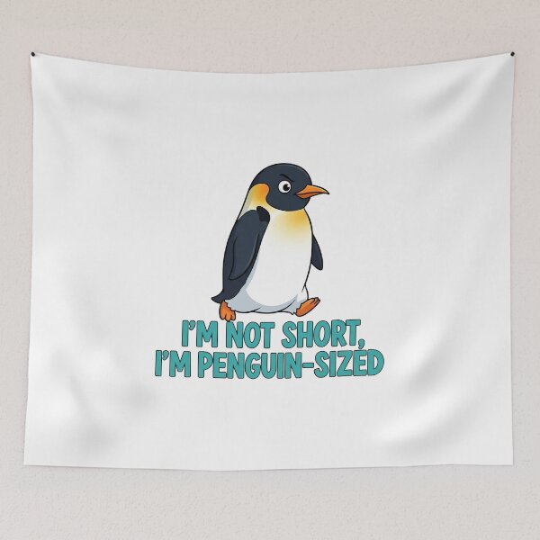 Item preview, Funny meme - I'm Not Short, I'm Penguin-Sized  designed and sold by hamishby.