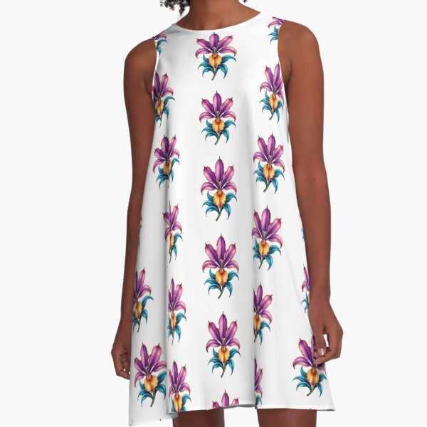 Aperçu de l'œuvre Aquarelle Fleur de lys créée et vendue par Grypis.