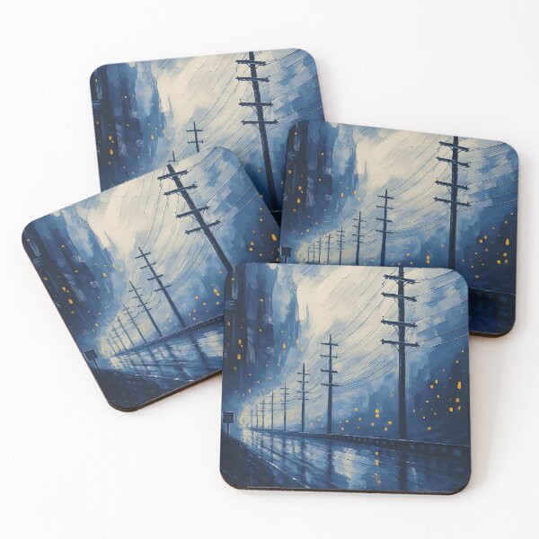 Item preview, Cinematic Rainy Night Scene with Urban Reflections designed and sold by kenai-artworks.