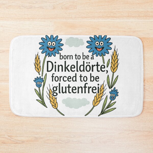 Artikelvorschau, born to be Dinkeldörte, forced to be glutenfrei entworfen und verkauft von Jasardpu.