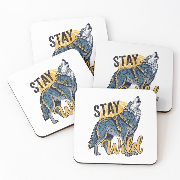 Item preview, Stay Wild - Howling Wolf Under Moon designed and sold by hamishby.