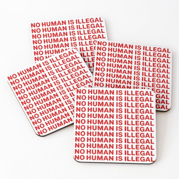 Item preview, No Human Is Illegal designed and sold by Angry Swan Designs.
