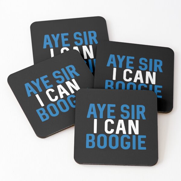 Item preview, Aye Sir I Can Boogie, Scottish Saltire Football Slogan Design designed and sold by MacPean.