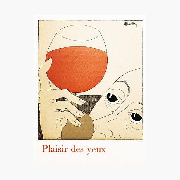 Item preview, Plaisir des Yeux – 1927 Vintage French Wine Print by Charles Martin designed and sold by IvintageArt.