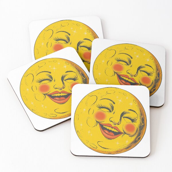 Item preview, Vintage Laughing Moon designed and sold by Angry Swan Designs.