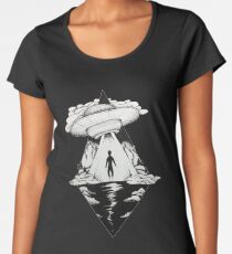 Alien (black and white) Women's Premium T-Shirt