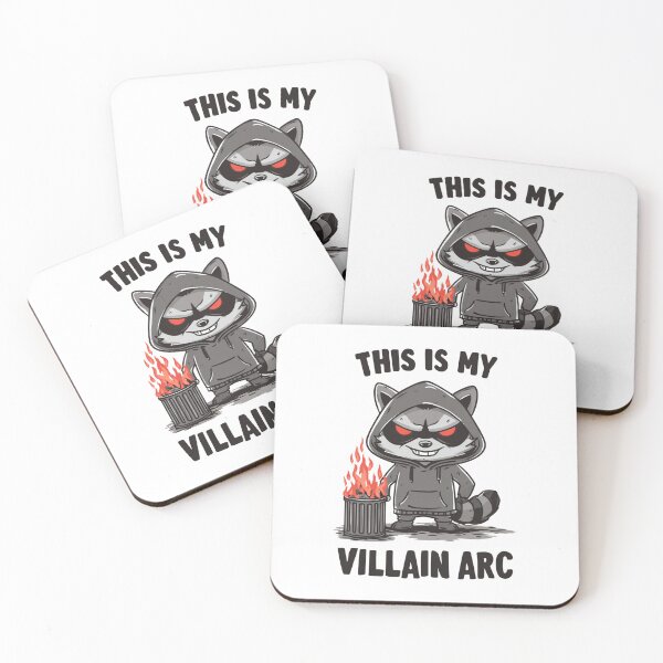 Item preview, Funny meme - This Is My Villain Arc - Mischievous Raccoon designed and sold by hamishby.