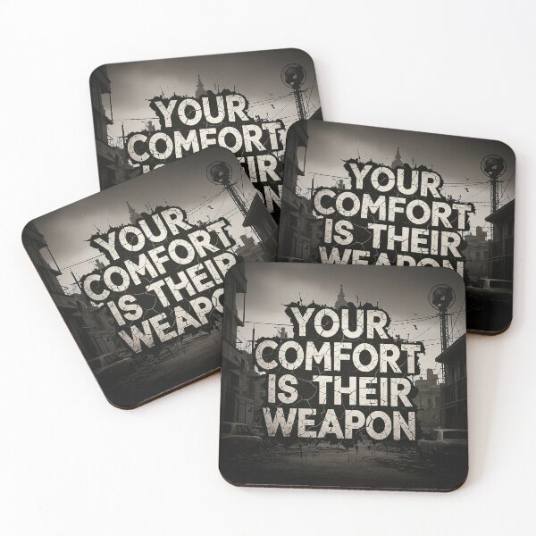 Item preview, Your Comfort Is Their Weapon Dystopian Rebellion Quote designed and sold by Elizarfa.