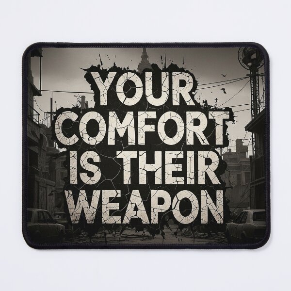 Item preview, Your Comfort Is Their Weapon Dystopian Rebellion Quote designed and sold by Elizarfa.