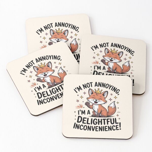 Item preview, Delightful Inconvenience – Cute Fox Royal Sass designed and sold by Design Delinquent.