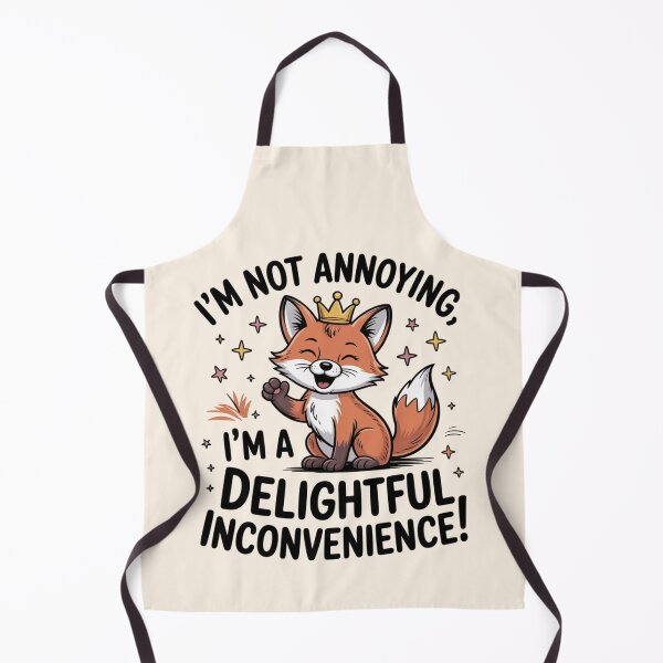 Item preview, Delightful Inconvenience – Cute Fox Royal Sass designed and sold by Design Delinquent.