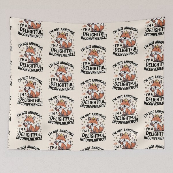 Item preview, Delightful Inconvenience – Cute Fox Royal Sass designed and sold by Design Delinquent.