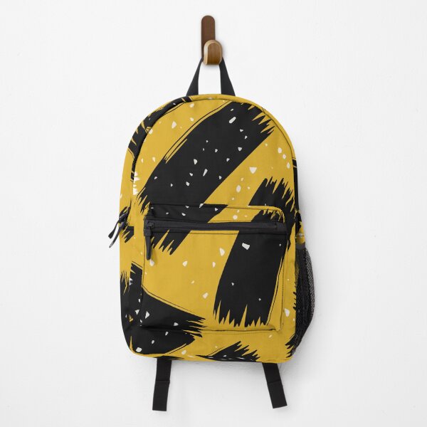Item preview, Black and Yellow Abstract Line Art designed and sold by Ketique.