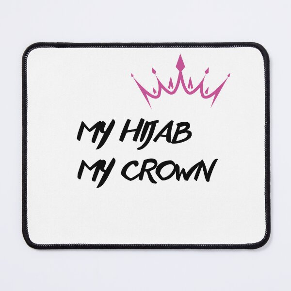Item preview, My Hijab, My Crown – Muslimah Quote designed and sold by HijabnVibes .