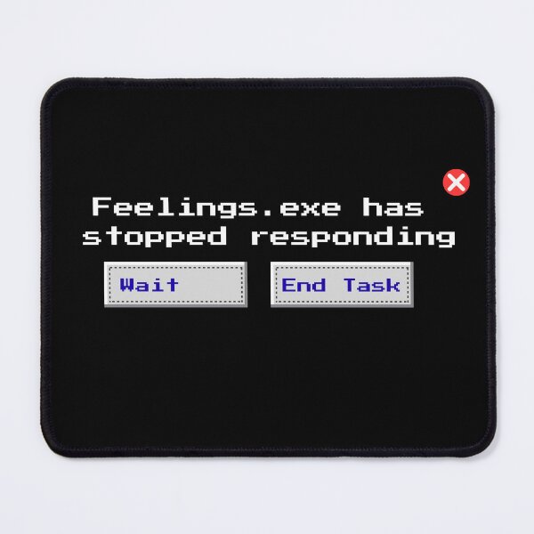 Item preview, Feelings.exe Has Stopped Responding – Glitched Sad Techcore Shirt designed and sold by ZenCrazed.