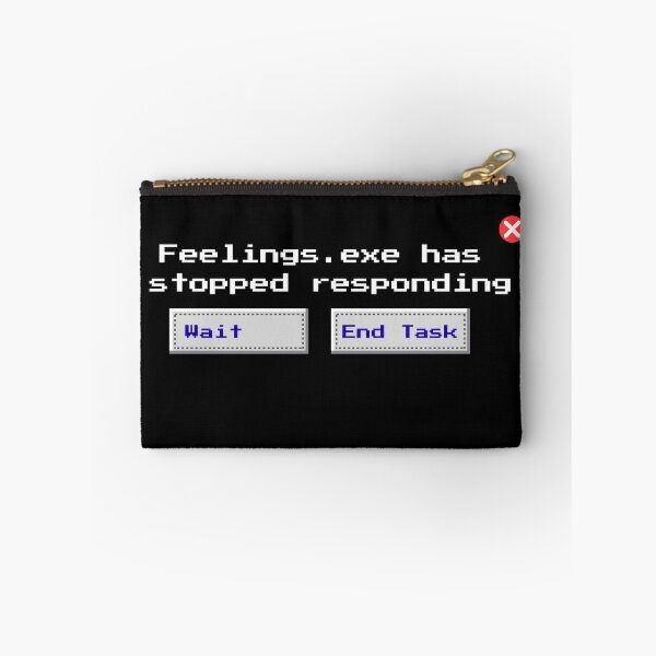 Item preview, Feelings.exe Has Stopped Responding – Glitched Sad Techcore Shirt designed and sold by ZenCrazed.