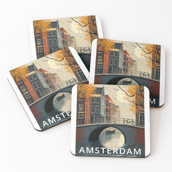 Item preview, Amsterdam Illustration  designed and sold by kbracey-meraki.