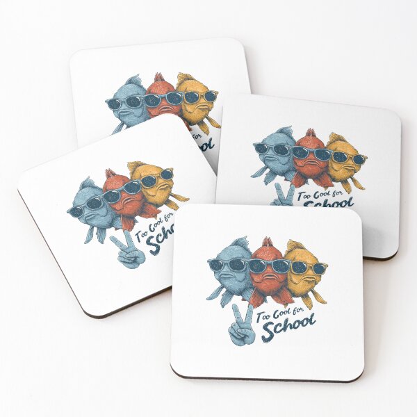 Item preview, Too Cool for School - Hipster Fish Gang designed and sold by hamishby.