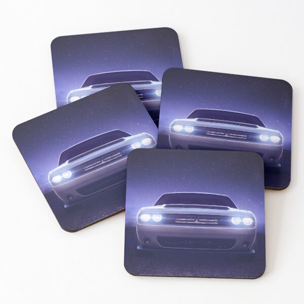 Item preview, Car on Night Road with Headlights On – Moody Automotive Nightscape designed and sold by ApGraphicDesigns.