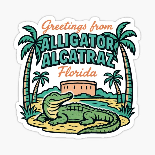 Item preview, Alligator Alcatraz designed and sold by FreshArtFusion.