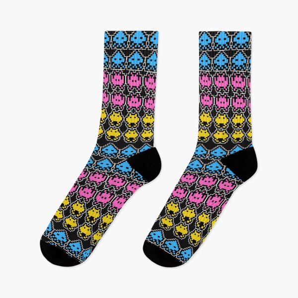 Item preview, Pixel Invaders Retro Arcade Pattern designed and sold by NotARealGrownUp.