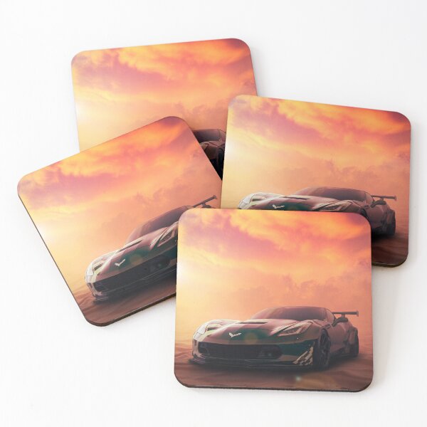 Item preview, Sports Car in Desert – Dynamic Automotive Landscape Art designed and sold by ApGraphicDesigns.