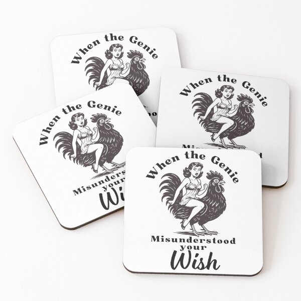 Item preview, Vintage Pin-Up Rooster Ride – Genie Wish Meme | 70s Style Humor Tee designed and sold by Thehatinthecat.