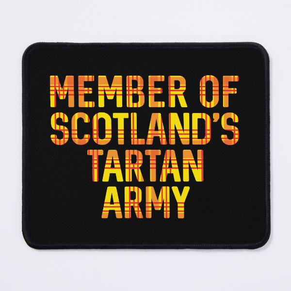 Item preview, Member of Scotland's Tartan Army, Scottish Lion Rampant Coloured Tartan, Scottish Football Slogan Design designed and sold by MacPean.