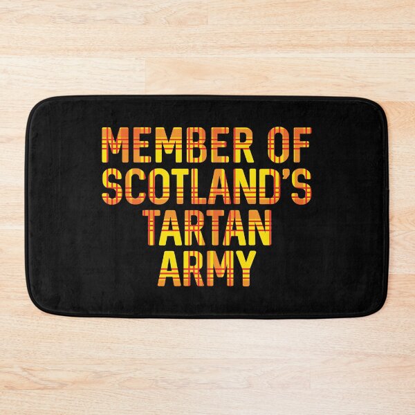 Item preview, Member of Scotland's Tartan Army, Scottish Lion Rampant Coloured Tartan, Scottish Football Slogan Design designed and sold by MacPean.