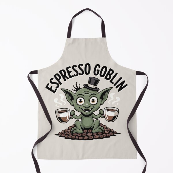 Item preview, Espresso Goblin – Caffeinated Chaos in a Top Hat designed and sold by Design Delinquent.